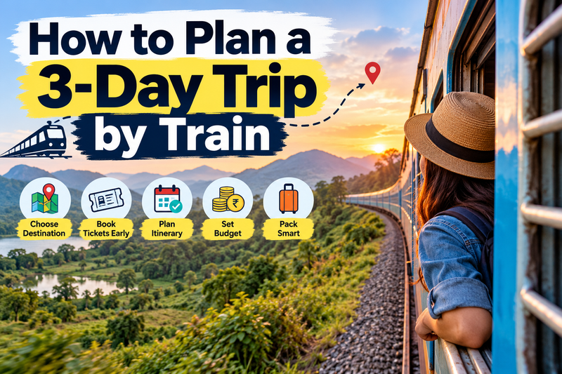 HOW TO PLAN A 3-DAY TRIP BY TRAIN: A COMPLETE TRAVEL GUIDE