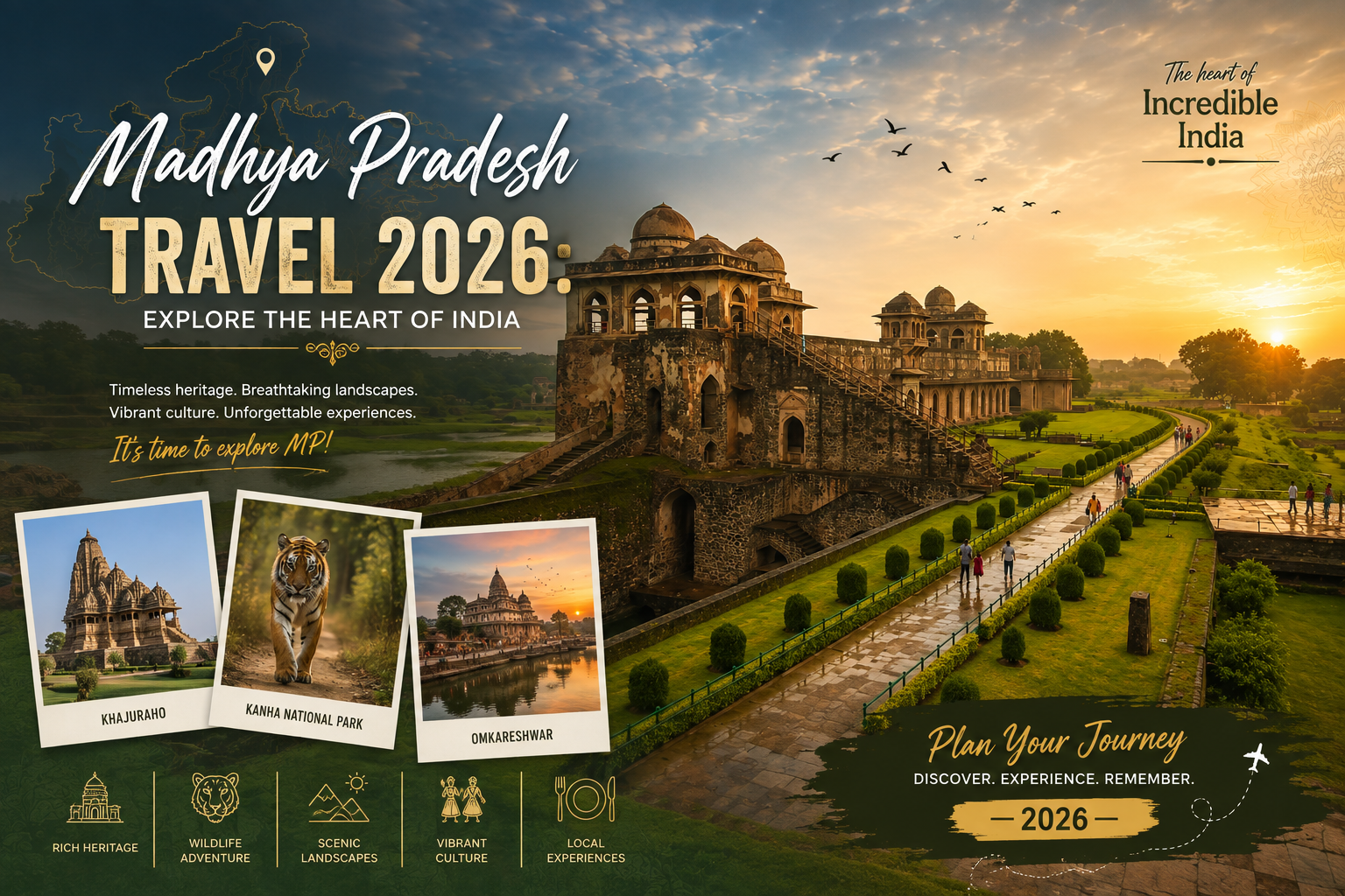 MADHAYA PRADESH  TRAVEL 2026: EXPLORE THE HEART OF INDIA